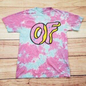 Odd Future Shirt‎ Mens Small Pink Tie Dye Tyler The Creator Donut OFWGKTA Skate
